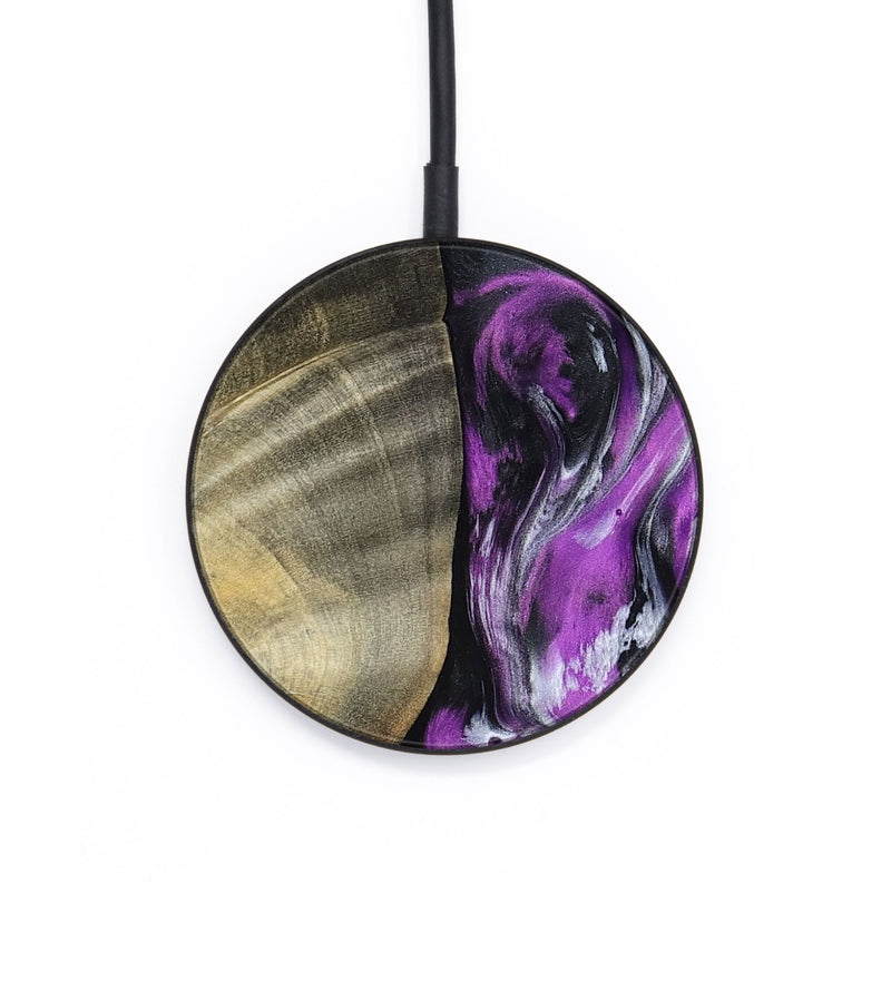 Circle Wood Wireless Charger - Lolita (Purple, 798299)