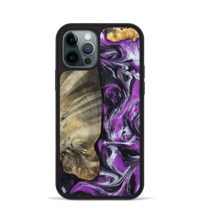 iPhone 12 Pro Wood Phone Case - Lolita (Purple, 798299)
