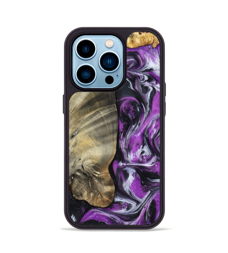 iPhone 14 Pro Wood Phone Case - Lolita (Purple, 798299)