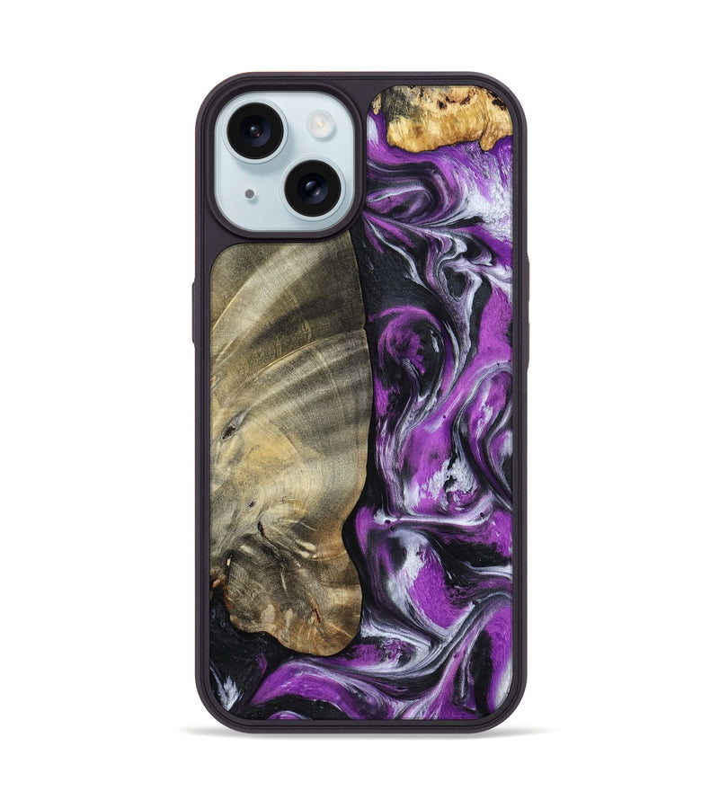 iPhone 15 Wood Phone Case - Lolita (Purple, 798299)