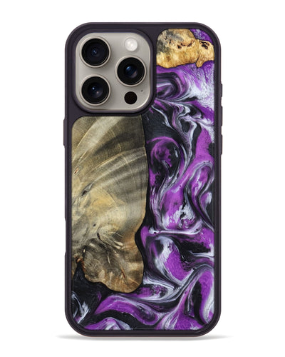 iPhone 16 Pro Max Wood Phone Case - Lolita (Purple, 798299)