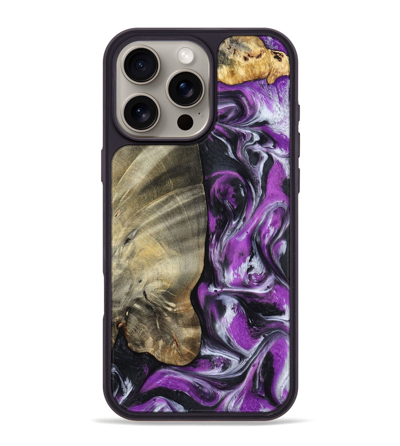 iPhone 16 Pro Max Wood Phone Case - Lolita (Purple, 798299)