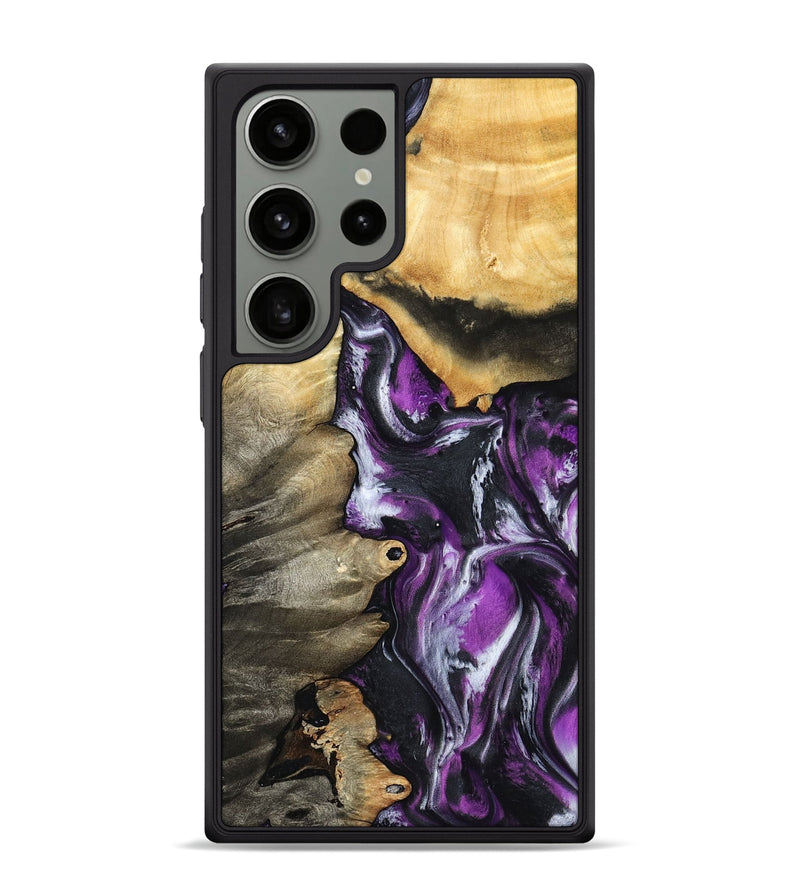 Galaxy S24 Ultra Wood Phone Case - Myah (Purple, 798301)