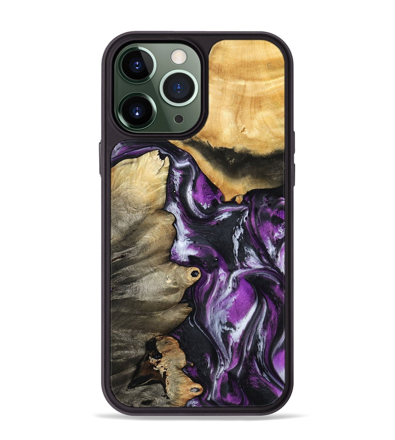 iPhone 13 Pro Max Wood Phone Case - Myah (Purple, 798301)