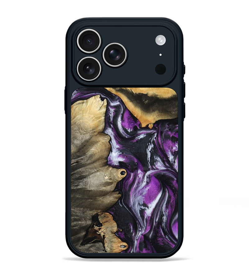 iPhone 17 Pro Max Wood Phone Case - Myah (Purple, 798301)