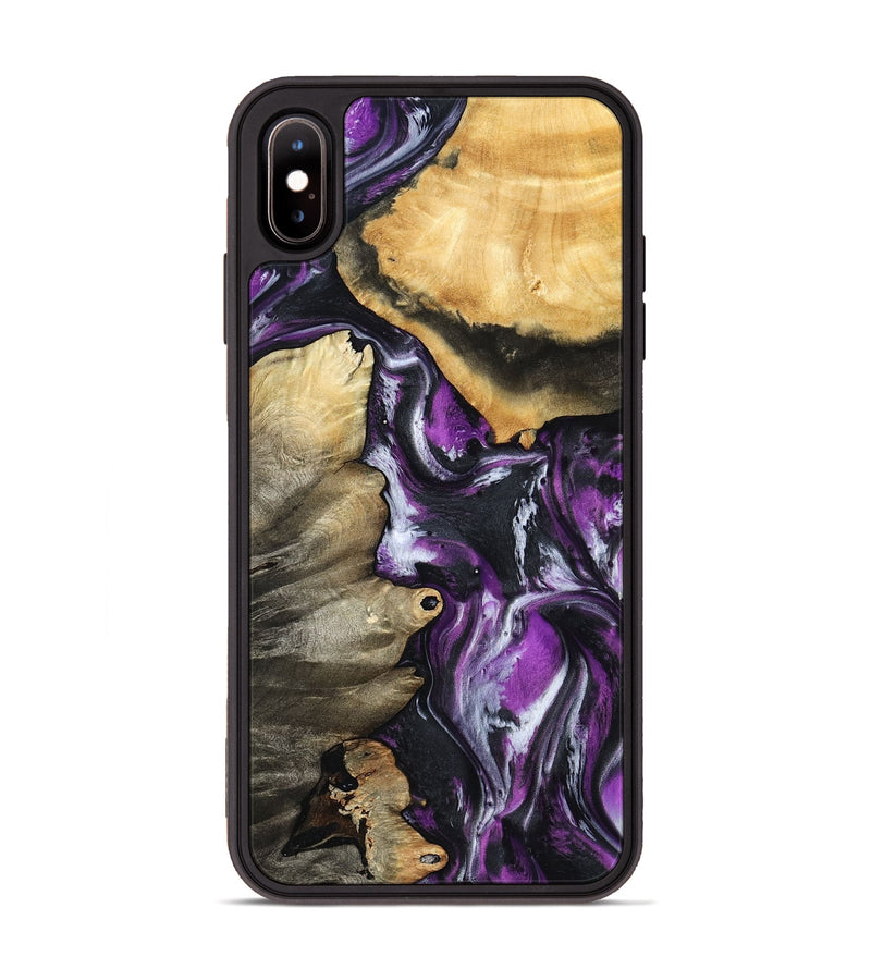 iPhone Xs Max Wood Phone Case - Myah (Purple, 798301)
