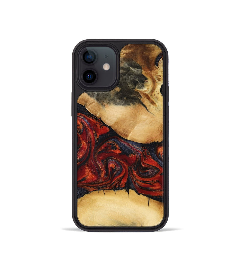 iPhone 12 mini Wood Phone Case - Cadence (Red, 798302)
