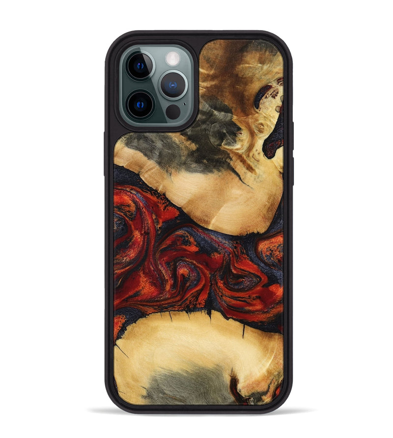 iPhone 12 Pro Max Wood Phone Case - Cadence (Red, 798302)