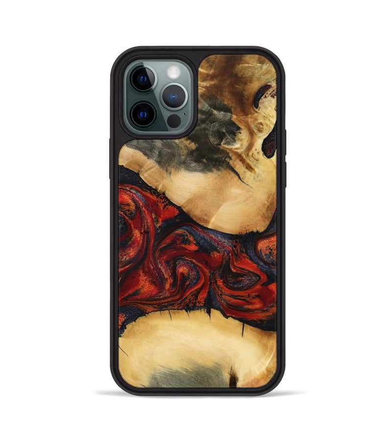 iPhone 12 Pro Wood Phone Case - Cadence (Red, 798302)