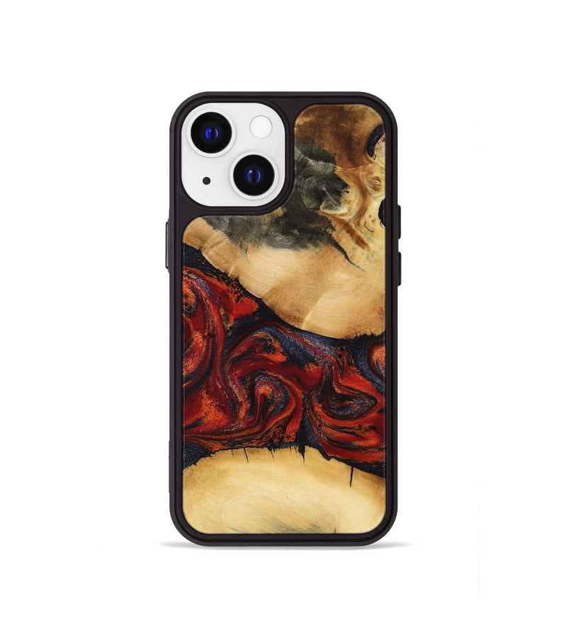 iPhone 13 mini Wood Phone Case - Cadence (Red, 798302)