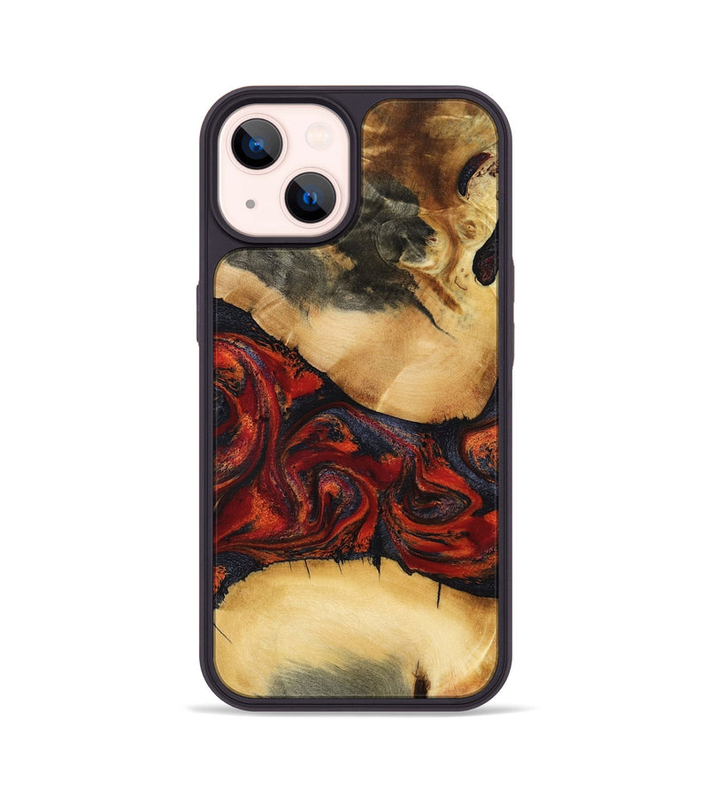 iPhone 14 Wood Phone Case - Cadence (Red, 798302)