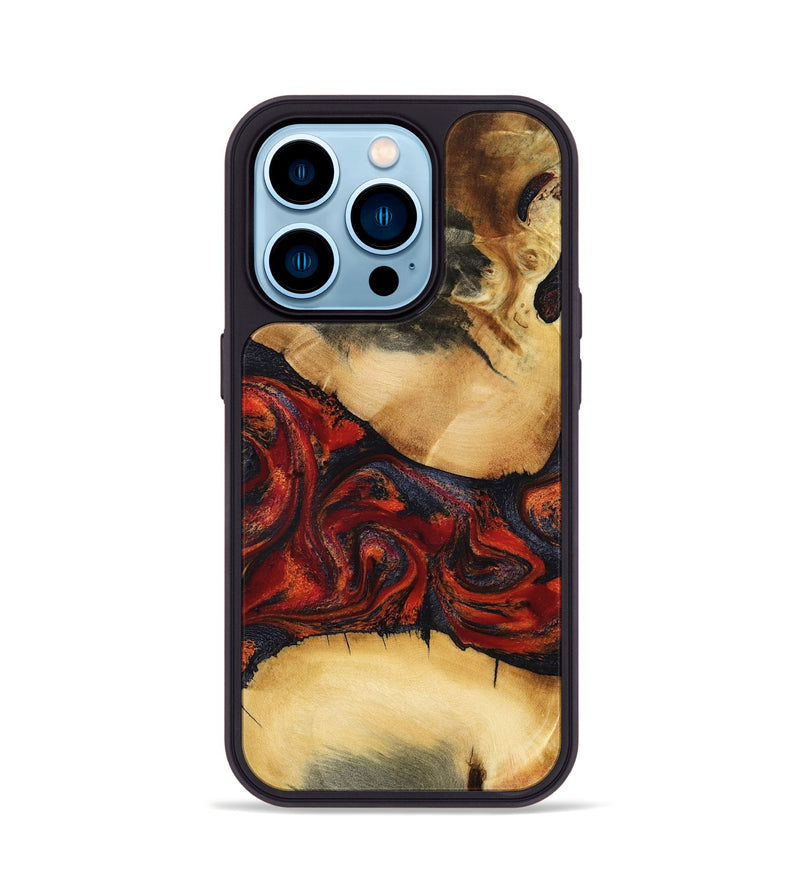 iPhone 14 Pro Wood Phone Case - Cadence (Red, 798302)