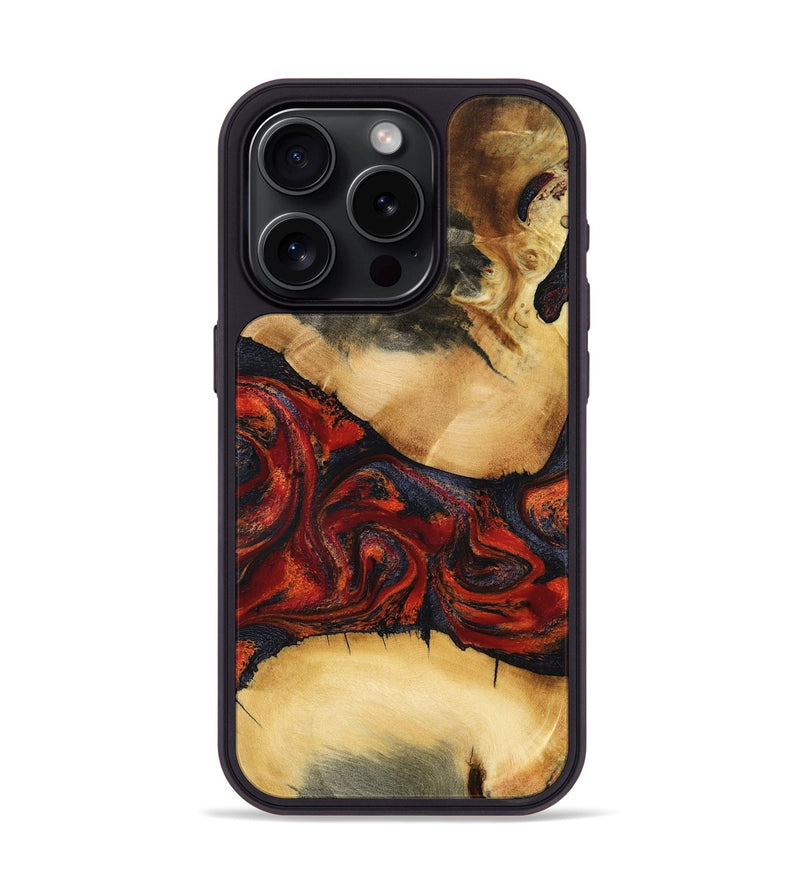 iPhone 15 Pro Wood Phone Case - Cadence (Red, 798302)