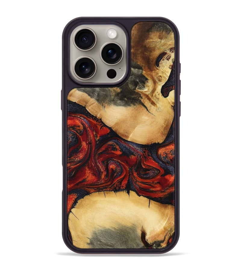 iPhone 16 Pro Max Wood Phone Case - Cadence (Red, 798302)