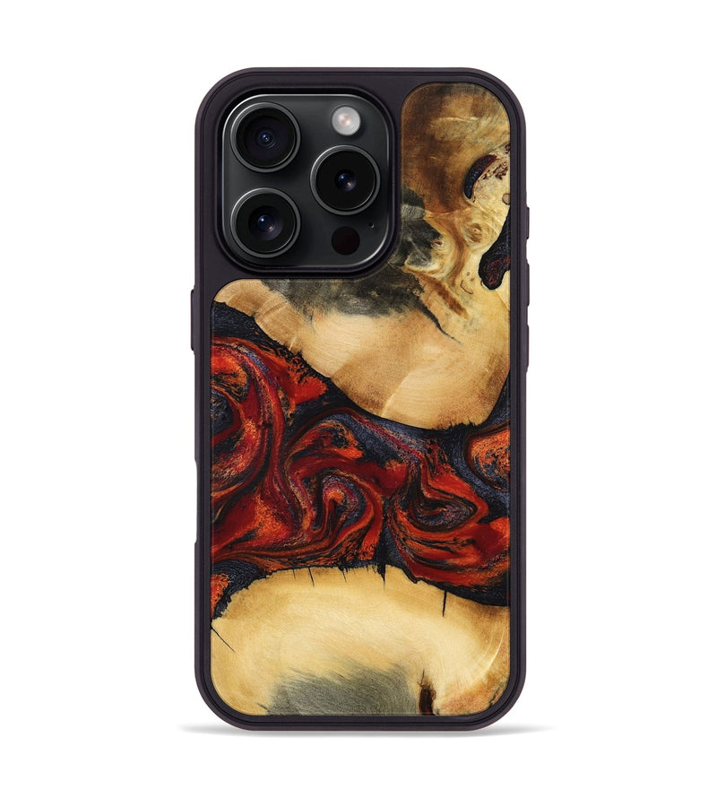 iPhone 16 Pro Wood Phone Case - Cadence (Red, 798302)