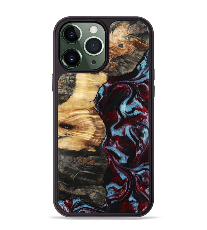 iPhone 13 Pro Max Wood Phone Case - Jon (Red, 798303)