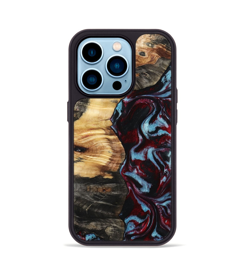 iPhone 14 Pro Wood Phone Case - Jon (Red, 798303)