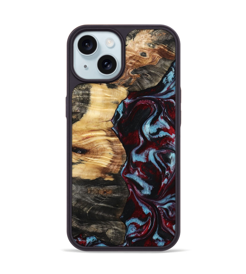iPhone 15 Wood Phone Case - Jon (Red, 798303)