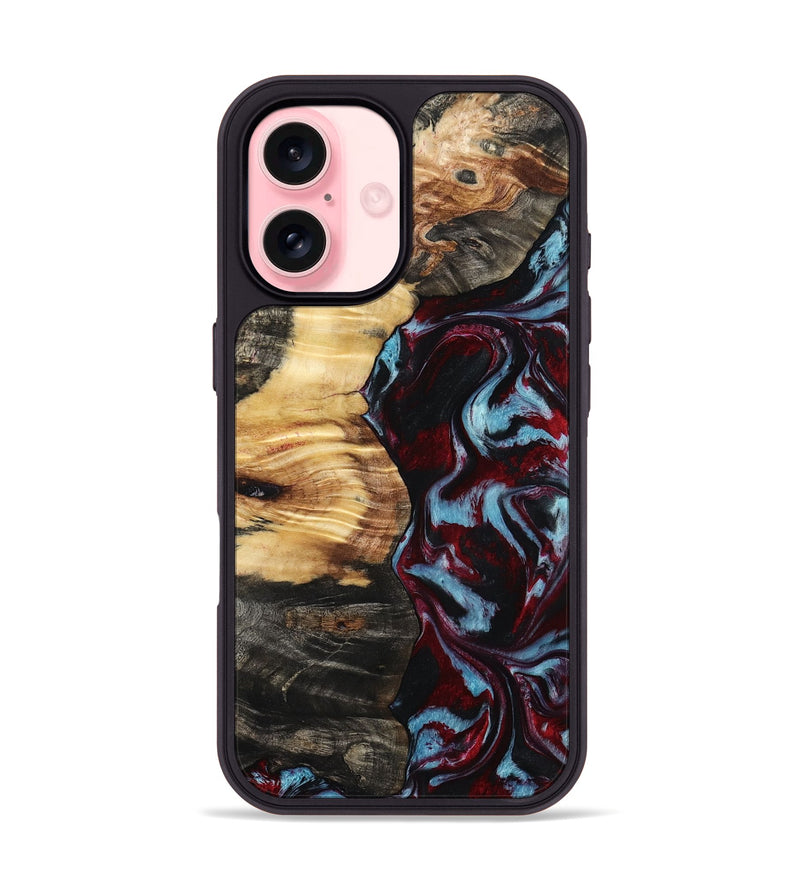 iPhone 16 Wood Phone Case - Jon (Red, 798303)