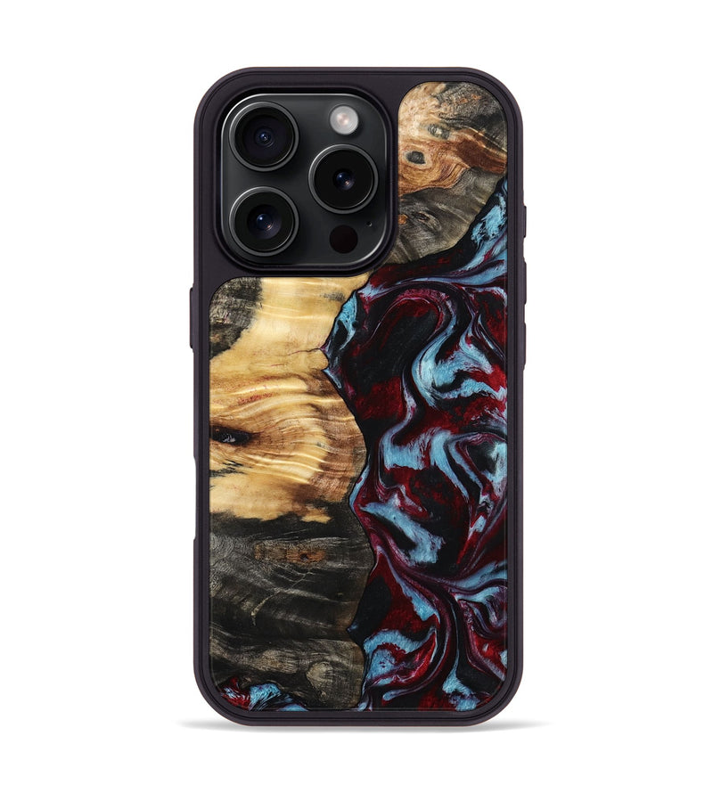 iPhone 16 Pro Wood Phone Case - Jon (Red, 798303)