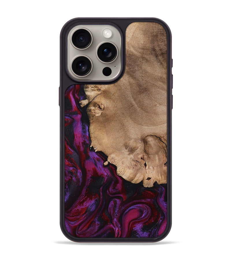 iPhone 15 Pro Max Wood Phone Case - Chyna (Red, 798305)