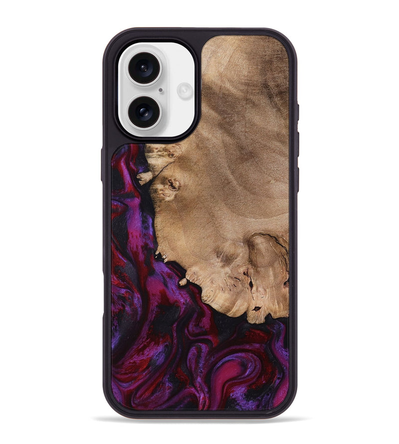 iPhone 16 Plus Wood Phone Case - Chyna (Red, 798305)