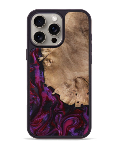 iPhone 16 Pro Max Wood Phone Case - Chyna (Red, 798305)