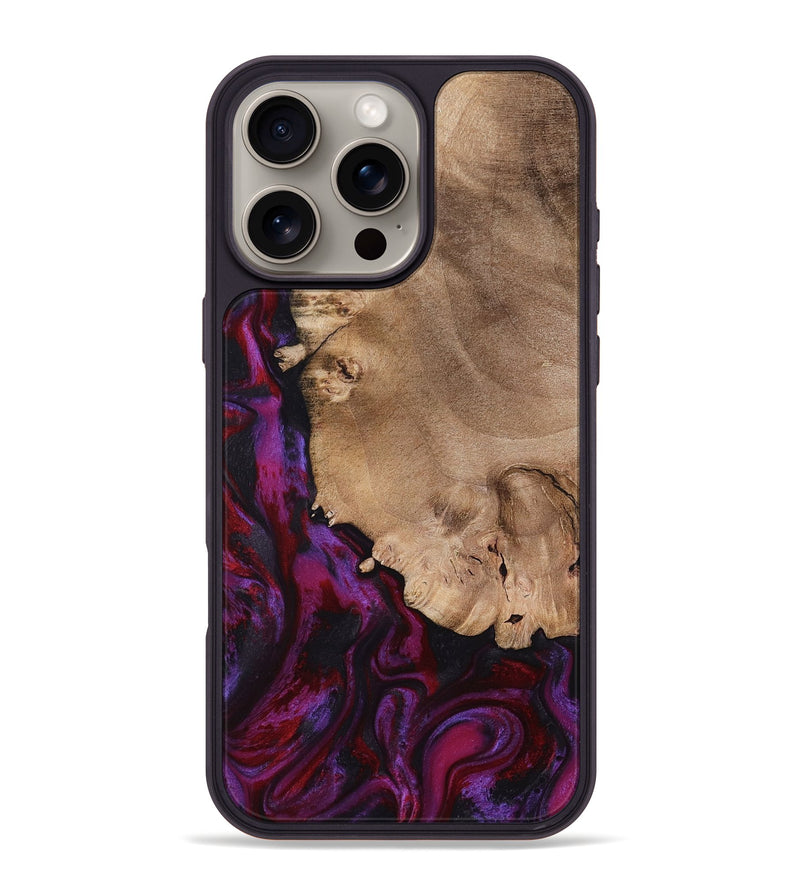 iPhone 16 Pro Max Wood Phone Case - Chyna (Red, 798305)