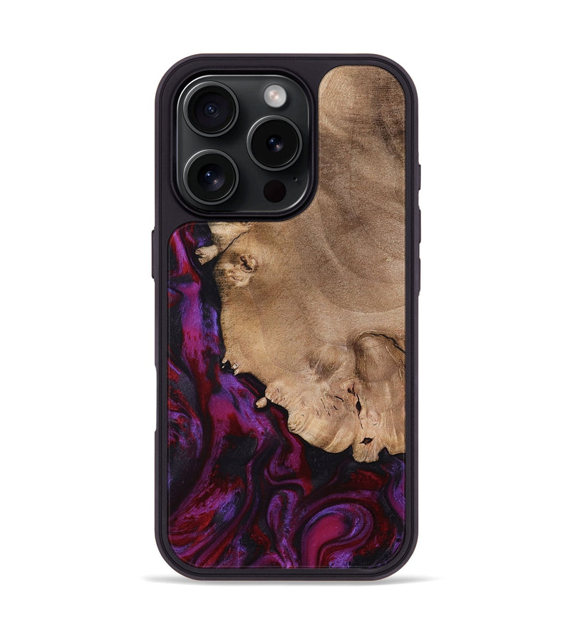 iPhone 16 Pro Wood Phone Case - Chyna (Red, 798305)