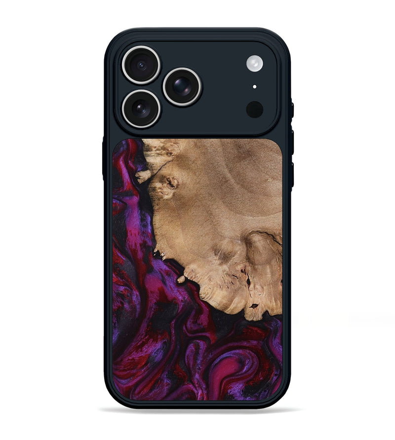 iPhone 17 Pro Max Wood Phone Case - Chyna (Red, 798305)