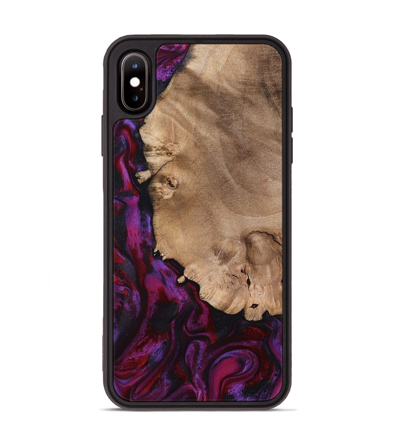 iPhone Xs Max Wood Phone Case - Chyna (Red, 798305)