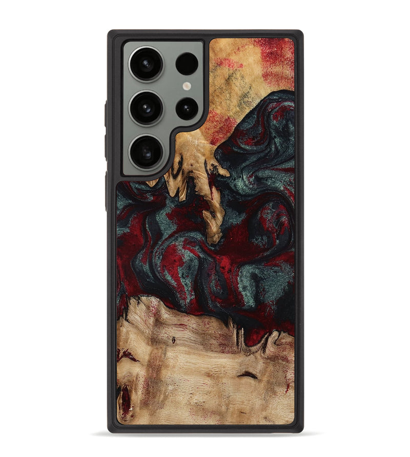 Galaxy S23 Ultra Wood Phone Case - Millard (Red, 798306)