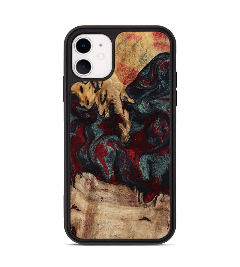 iPhone 11 Wood Phone Case - Millard (Red, 798306)