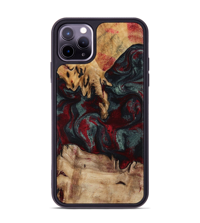 iPhone 11 Pro Max Wood Phone Case - Millard (Red, 798306)