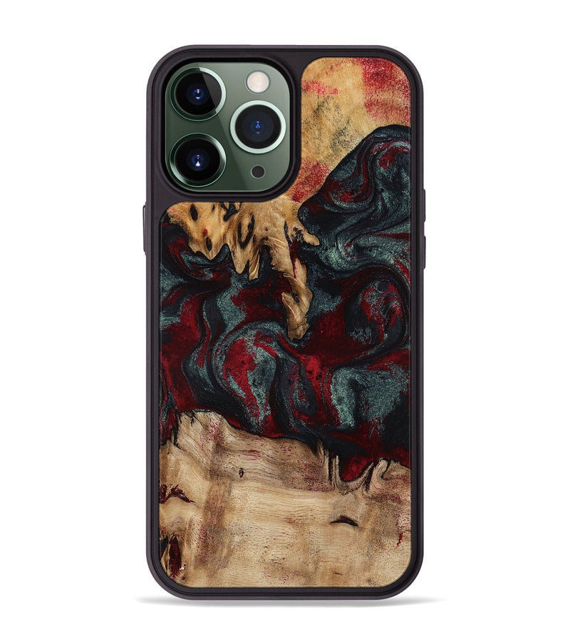 iPhone 13 Pro Max Wood Phone Case - Millard (Red, 798306)