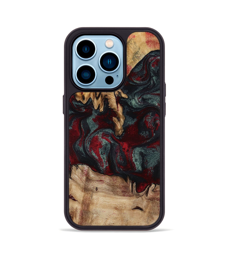 iPhone 14 Pro Wood Phone Case - Millard (Red, 798306)