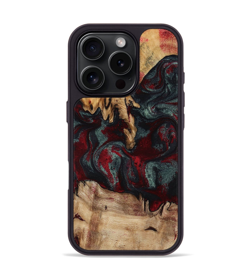 iPhone 16 Pro Wood Phone Case - Millard (Red, 798306)