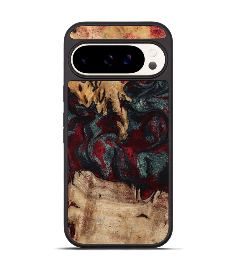 Pixel 9 Wood Phone Case - Millard (Red, 798306)