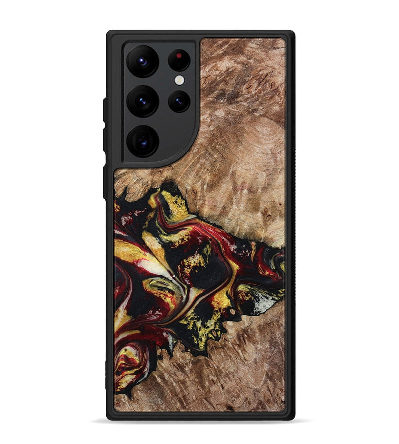 Galaxy S22 Ultra Wood Phone Case - Alivia (Red, 798308)