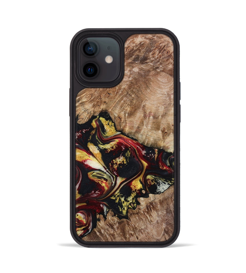 iPhone 12 Wood Phone Case - Alivia (Red, 798308)