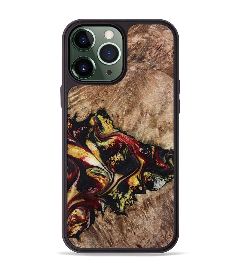 iPhone 13 Pro Max Wood Phone Case - Alivia (Red, 798308)