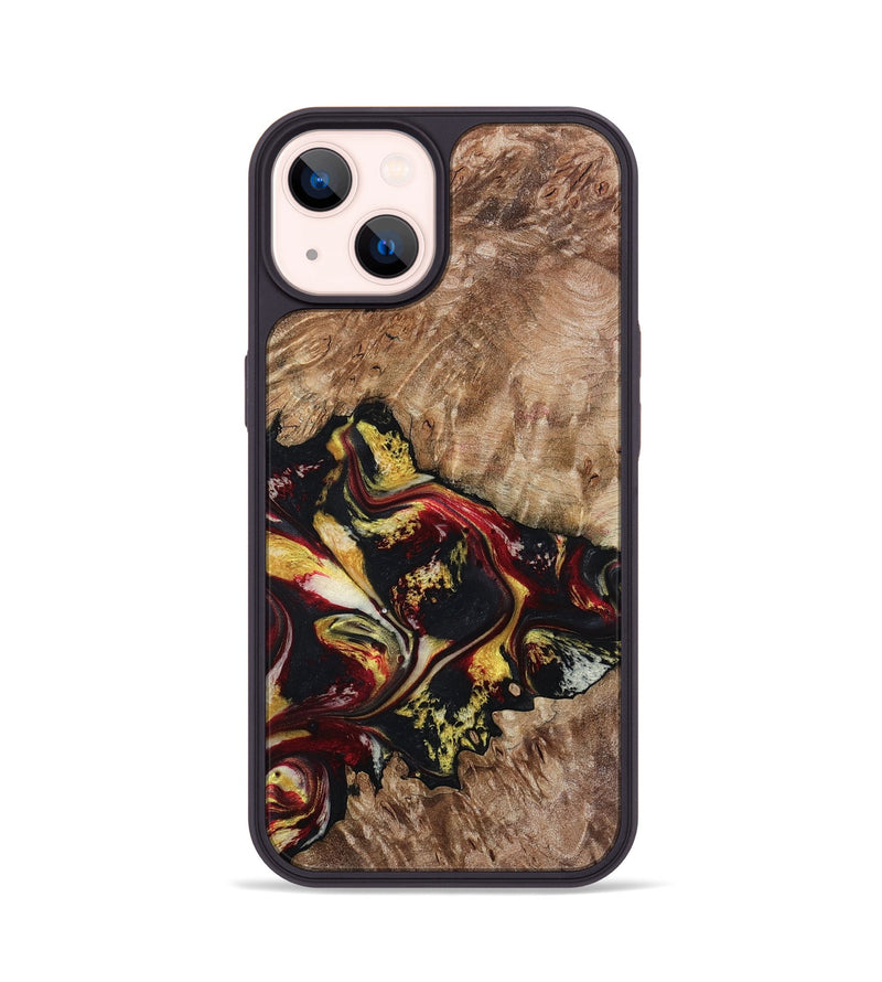 iPhone 14 Wood Phone Case - Alivia (Red, 798308)