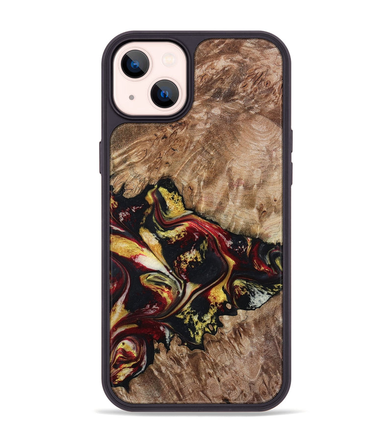 iPhone 14 Plus Wood Phone Case - Alivia (Red, 798308)