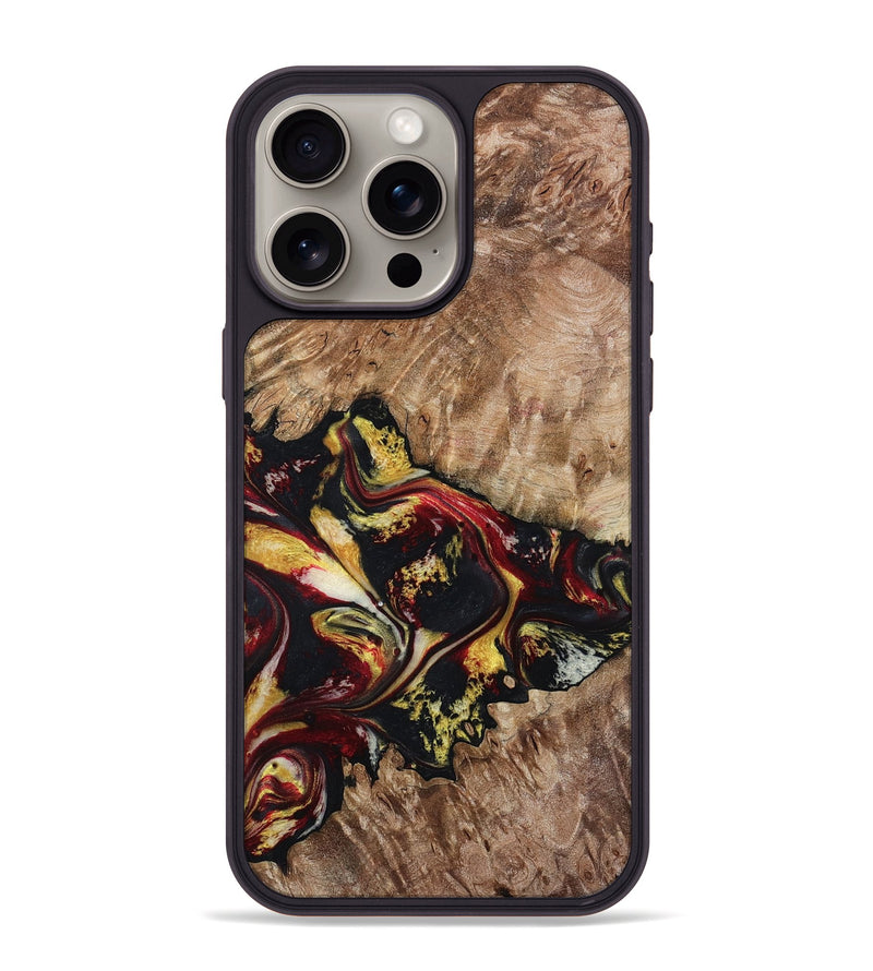 iPhone 15 Pro Max Wood Phone Case - Alivia (Red, 798308)