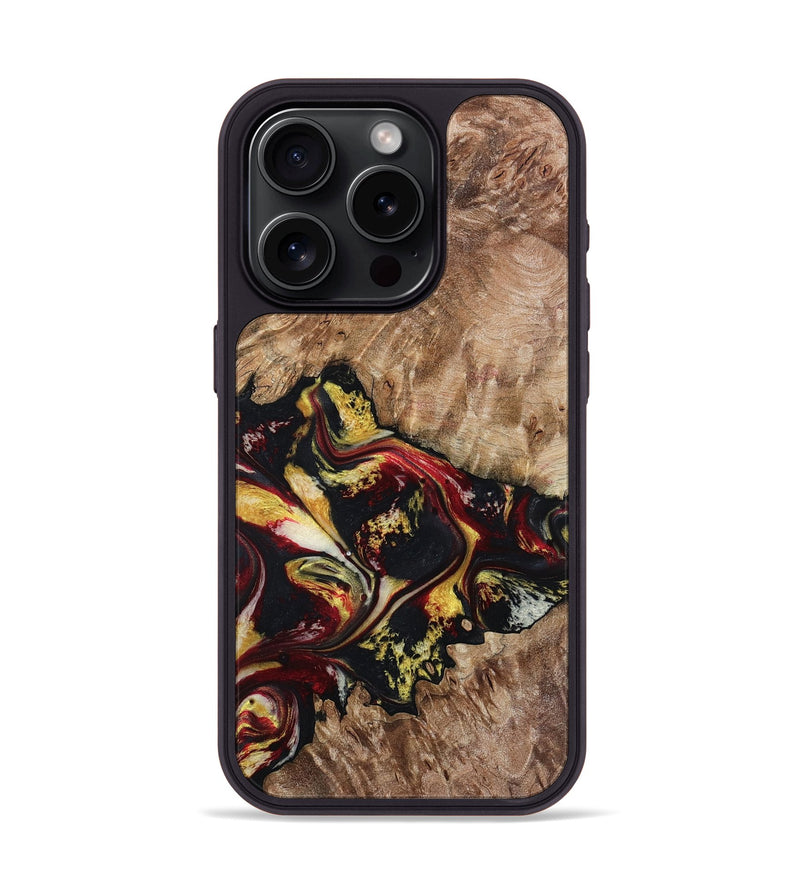 iPhone 15 Pro Wood Phone Case - Alivia (Red, 798308)