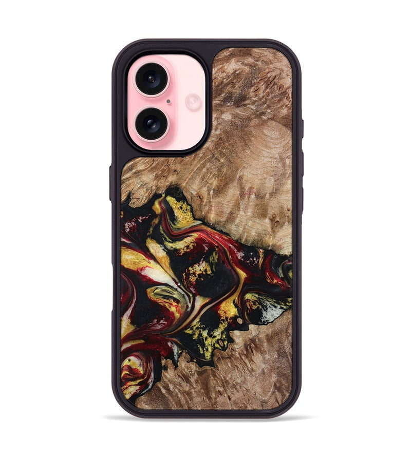 iPhone 16 Wood Phone Case - Alivia (Red, 798308)