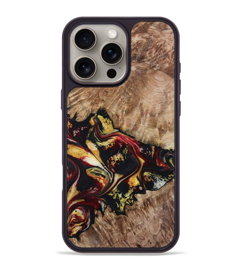 iPhone 16 Pro Max Wood Phone Case - Alivia (Red, 798308)