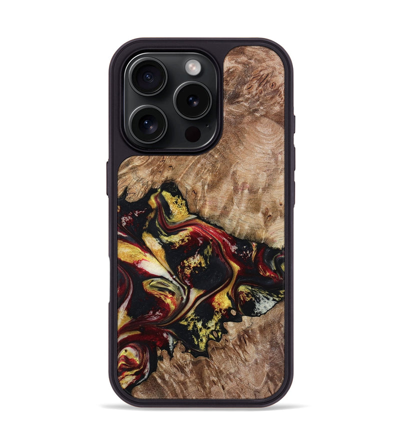 iPhone 16 Pro Wood Phone Case - Alivia (Red, 798308)