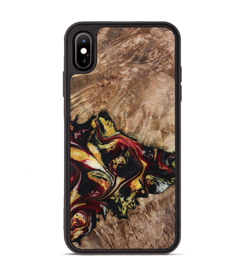 iPhone Xs Max Wood Phone Case - Alivia (Red, 798308)