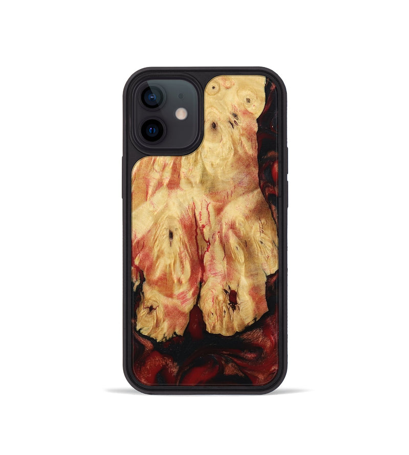 iPhone 12 mini Wood Phone Case - Ladonna (Red, 798310)